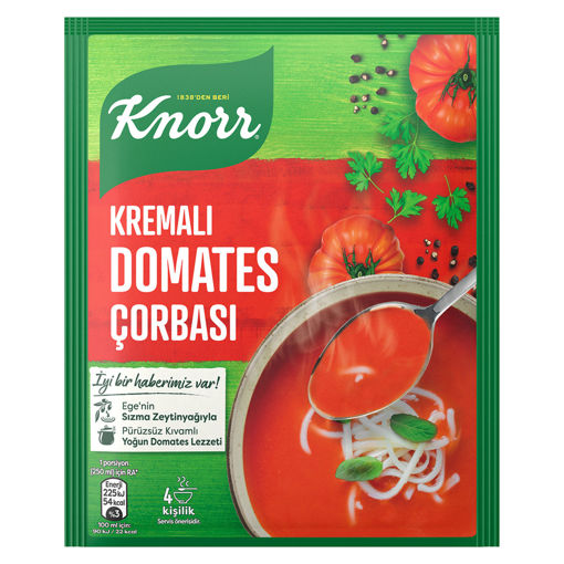 Knorr Hazır Çorba Kremalı Domates 4 Kişilik 69 Gr nin resmi