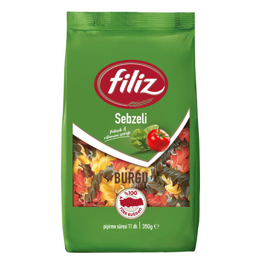 Filiz Sebzeli Burgu Makarna 350 Gr nin resmi
