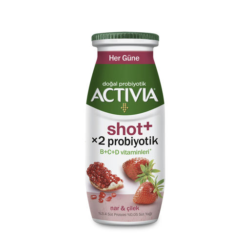 Activia X2 Probiyotik Shot Nar Çilekli 80 Ml nin resmi