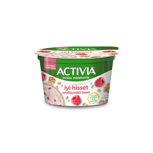 Activia İyi Hisset Probiyotik Bowl Ahududu Yulaf Ceviz 150Gr nin resmi