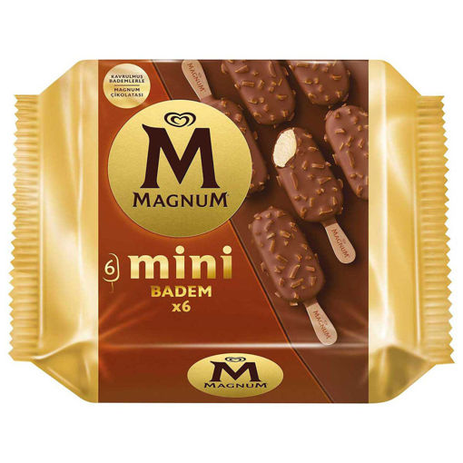 Magnum Mini Badem 6'lı Paket 330 Ml nin resmi