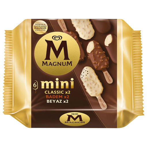 Magnum Mini Classic, Badem, Beyaz 345 Ml 6'lı nin resmi
