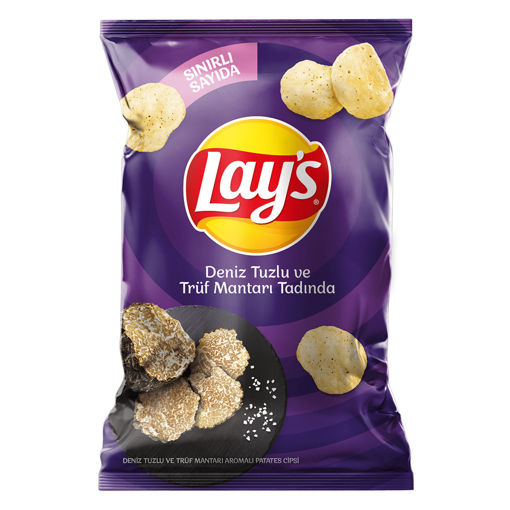 Lay's Deniz Tuzu & Trüf Mantarı Tadında Patates Cips 125 Gr nin resmi