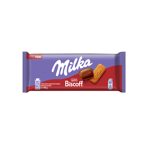 Milka Lotus Biscoff 90 Gr nin resmi