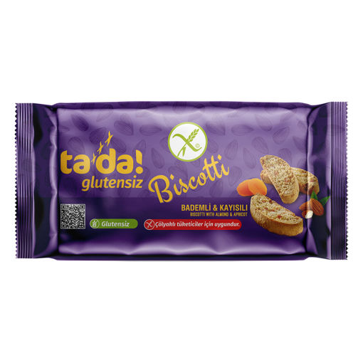 Tada Glutensiz Bademli & Kayısılı Biscotti 110 Gr nin resmi