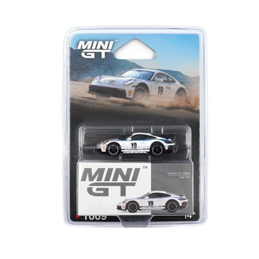 Mini GT 1/64 Porsche 911 Dakar Rally 1974 Blister Paket nin resmi