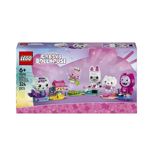 LEGO Gabby?s Dollhouse Gabby?nin Parçalarla İnşa Edilen Kedi Arkadaşları 11215 nin resmi