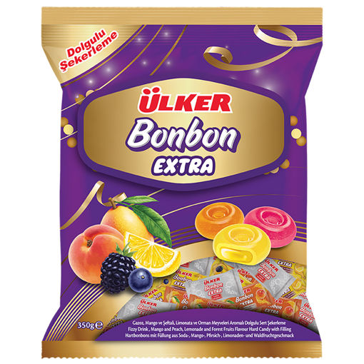 Ülker Bonbon Karışık Meyveli Şeker 350Gr nin resmi
