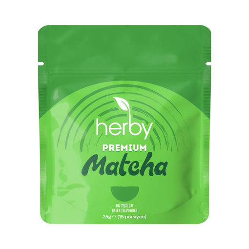 Herby Premium Matcha Sade 25 Gr nin resmi