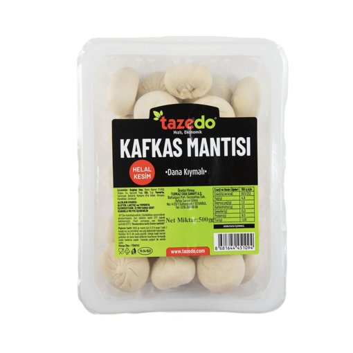 Tazedo Dana Kıymalı Kafkas Mantı 500 Gr nin resmi