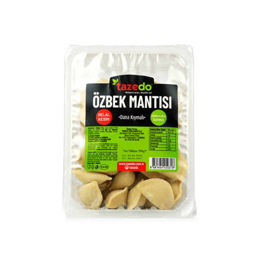 Tazedo Dana Kıymalı  Özbek Mantı 500 Gr nin resmi