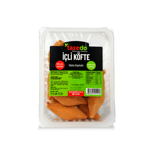 Tazedo Dana Kıymalı İçli Köfte 480 Gr nin resmi