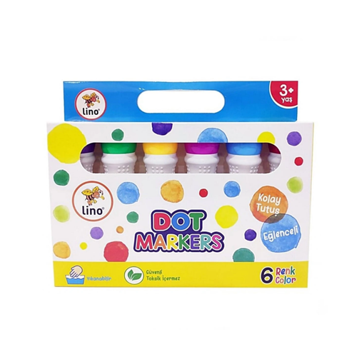 Lino Dot Markers 6'lı Yıkanabilir nin resmi