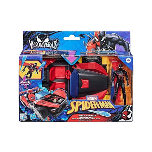 2in1 Marvel Spider-Man Venom Versus Miles Morales Remix Blast Racer Oyun Seti nin resmi