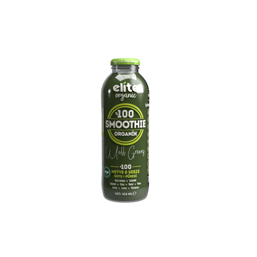 Elite Organik Smoothie Wel Greens 414 Ml nin resmi