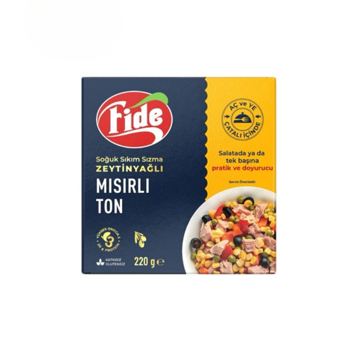 Fide Ton Mısırlı Zeytinyağlı 220Gr nin resmi