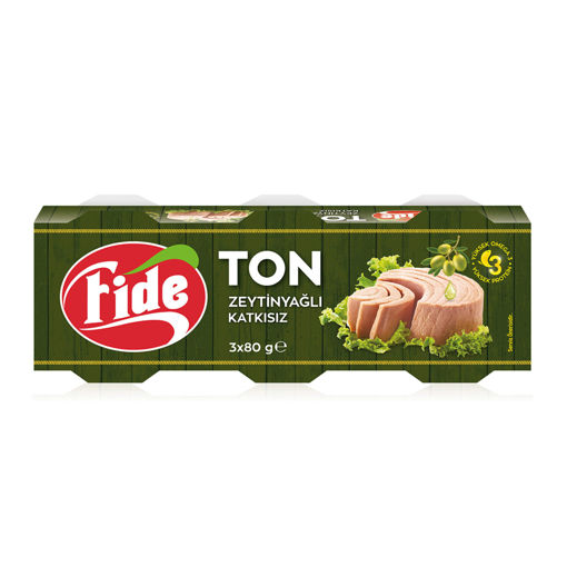 Fide Zeytinyağlı Ton Balığı 3x80 Gr nin resmi
