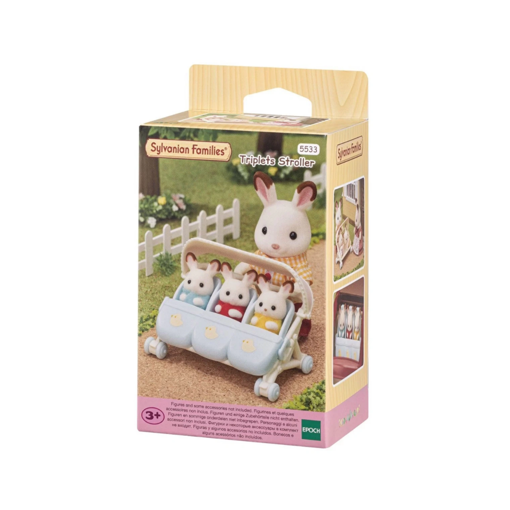 Sylvanian Families Üçüz Bebek Arabası nin resmi