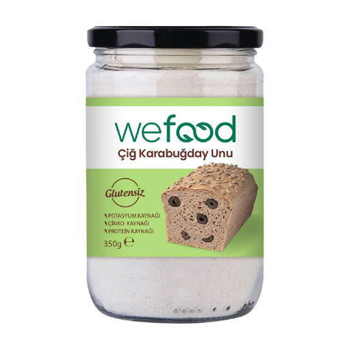 Wefood Glutensiz Karabugday Unu 350gr nin resmi
