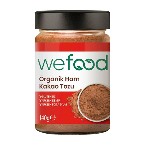 Wefood Organik Ham Kakao Tozu 140 Gr nin resmi