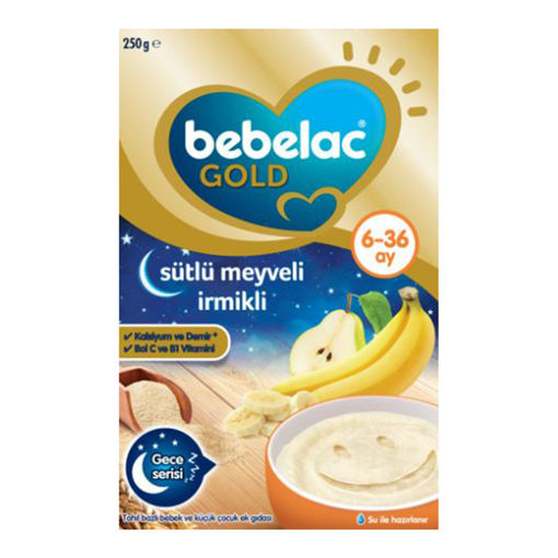 Bebelac Gold Sütlü Meyveli İrmikli Ek Gıda 250 Gr nin resmi