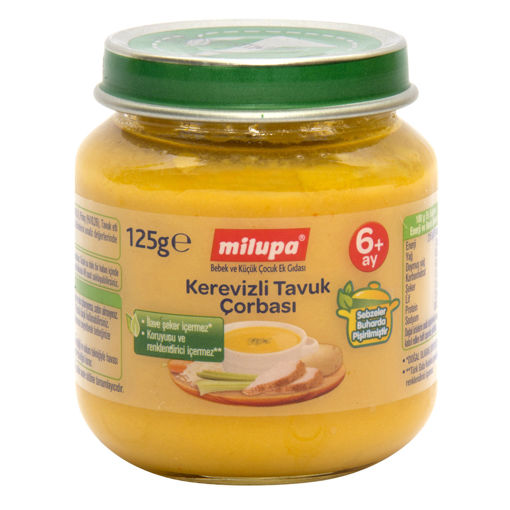 Milupa Kerevizli Tavuk Çorbası Kavanoz 125 G 6+ Ay nin resmi