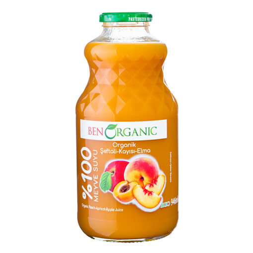Benorganic Kayısı Şeftali Elma Suyu 946 Ml nin resmi