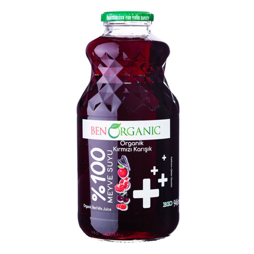 Benorganic Kırmızı Karışım Suyu 946 Ml nin resmi