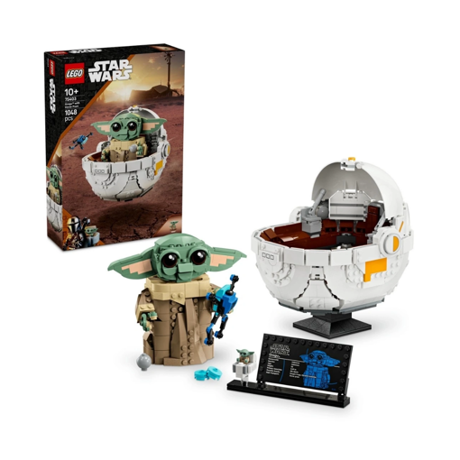 LEGO Star Wars: The Mandalorian Uçan Bebek Arabalı Grogu nin resmi