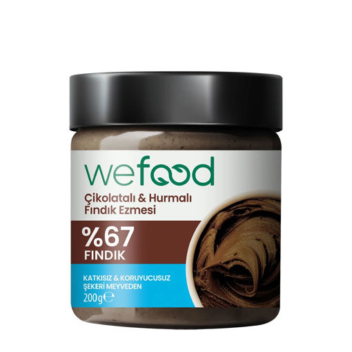 Wefood Fındık Ezmesi Çikolatalı Hurmalı 200 Gr nin resmi