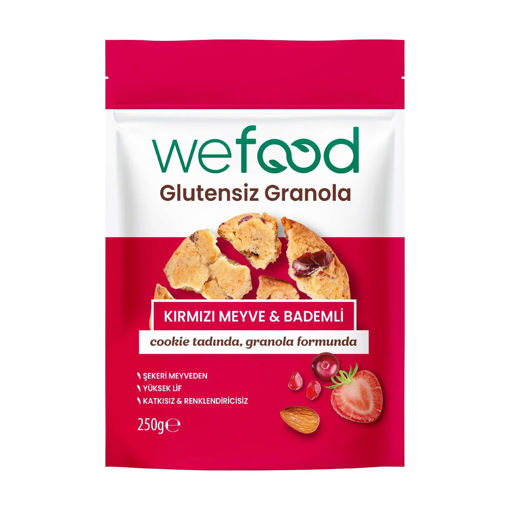 Wefood Glütensiz Granola Kırmızı Meyve&Badem 250 Gr nin resmi