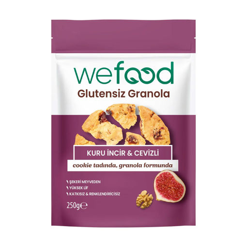 Wefood Glutensiz Granola Kuru İncir & Cevizli 250 Gr nin resmi