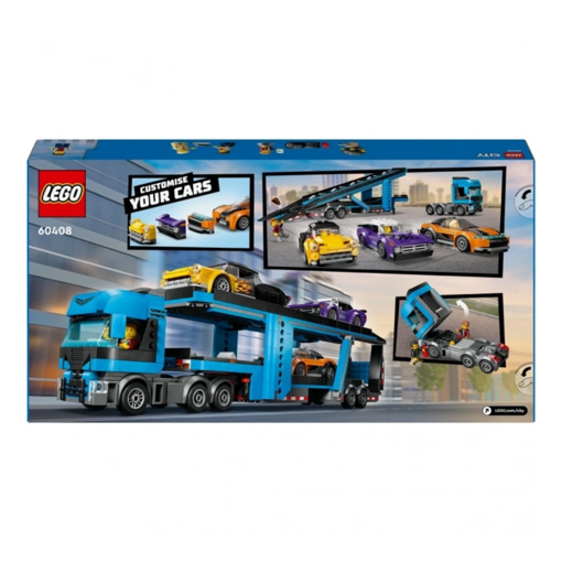 LEGO City Spor Arabalı Araç Taşıma Kamyonu nin resmi