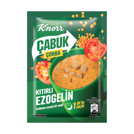 Knorr Çabuk Çorba Kıtırlı Ezogelin 22 Gr nin resmi