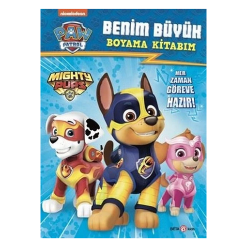 Paw Patrol Benim Büyük Boyama Kitabım nin resmi
