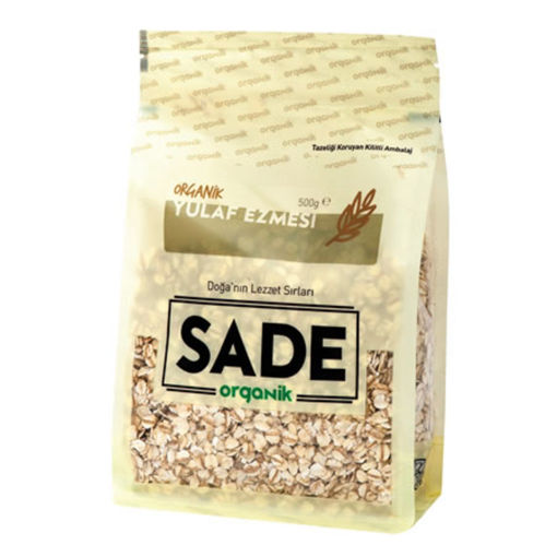 Sade Organik Yulaf Ezmesi 500gr nin resmi
