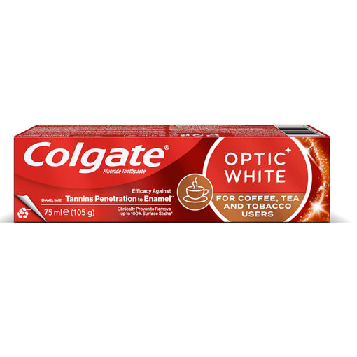 Colgate Optic White Kahve Çay & Tütün Kullananlar İçin 75Ml nin resmi