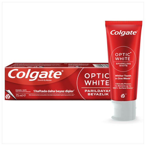 Colgate Optic White Parıldayan Beyazlık Beyazlatıcı Diş Macunu 75 Ml nin resmi