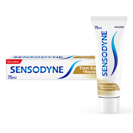 Sensodyne Tam Koruma ve Beyazlatıcı Diş Macunu 75 Ml nin resmi