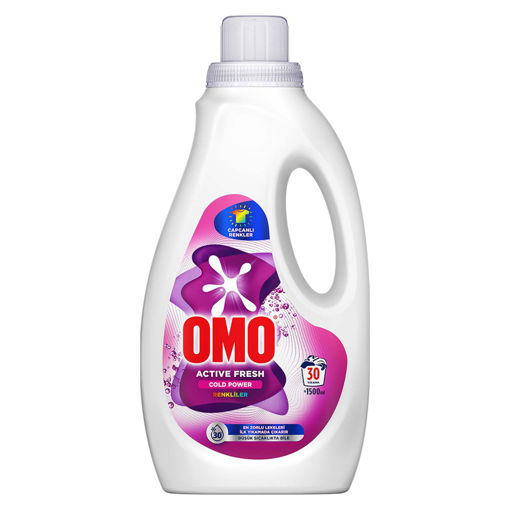 Omo Active Fresh Cold Power Renkliler için Sıvı Deterjan 1500 Ml nin resmi