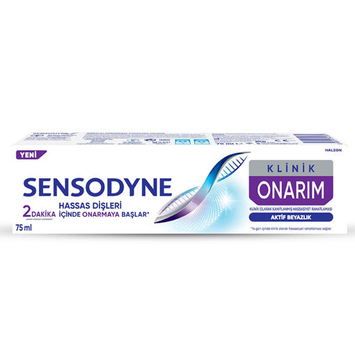 Sensodyne Klinik Onarım Aktif Beyazlık Diş Macunu 75 Ml nin resmi