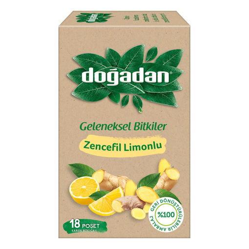 Doğadan Zencefil Limonlu Bitki Çayı 18'li 35.1Gr nin resmi