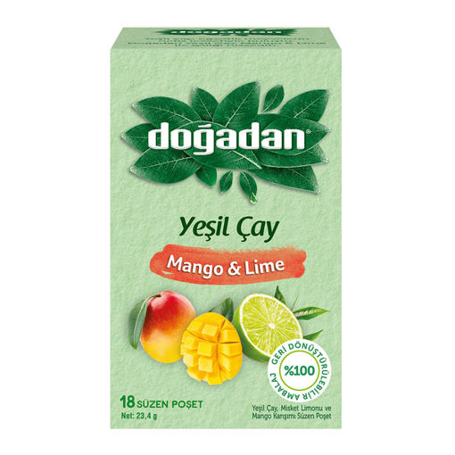 Doğadan Mango & Lime Yeşil Çay 18'li 23.4 G nin resmi