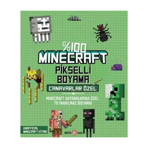 %100 Minecraft Pikselli Boyama Canavarlar Özel nin resmi