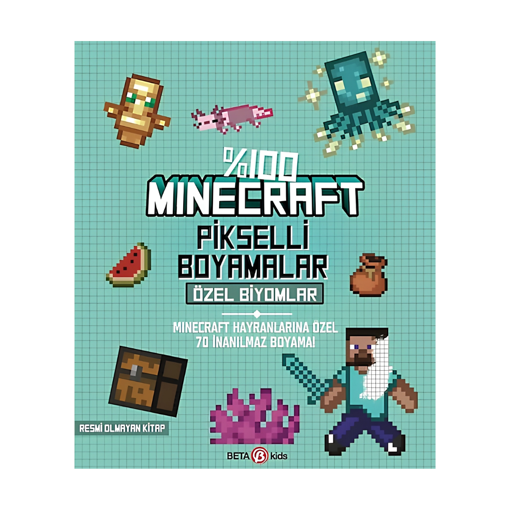 %100 Minecraft Pikselli Boyamalar Özel Biyomlar nin resmi