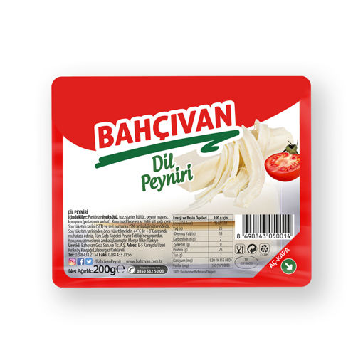 Bahçıvan Dil Peyniri 200 Gr nin resmi