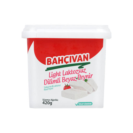 Bahçıvan Light Laktozsuz Dilimli Beyaz Peynir 420 Gr nin resmi