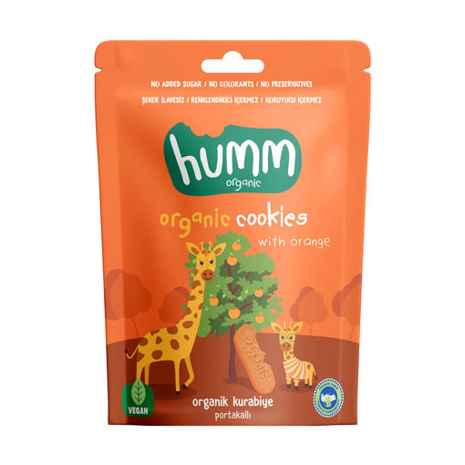Humm Organik Portakallı Kurabiye 55 Gr nin resmi