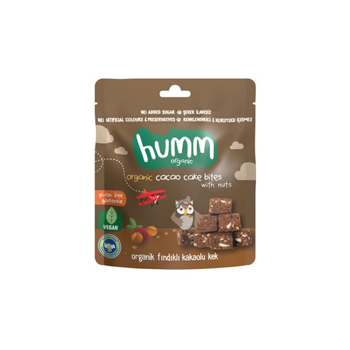 Humm Organic Fındıklı Kakaolu Kek 30 Gr nin resmi