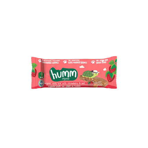 Humm Organic Organik Çilekli Bar 27 Gr nin resmi